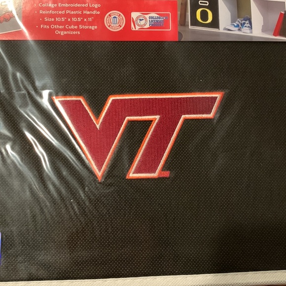 NWT Virginia Tech Storage Bin - Picture 3 of 5